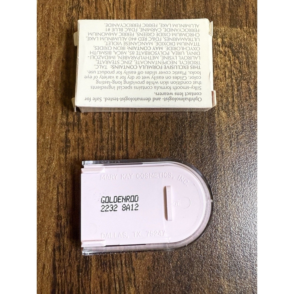 Mary Kay Powder Perfect Eye Color " Goldenrod" .09 OZ New With Box - Picture 2 of 2